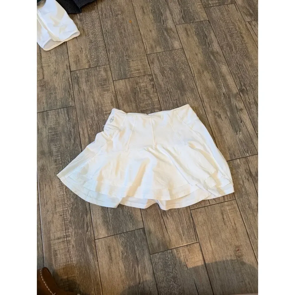 Free People Movement Skort Tennis Active Girly Skirt White Size XS